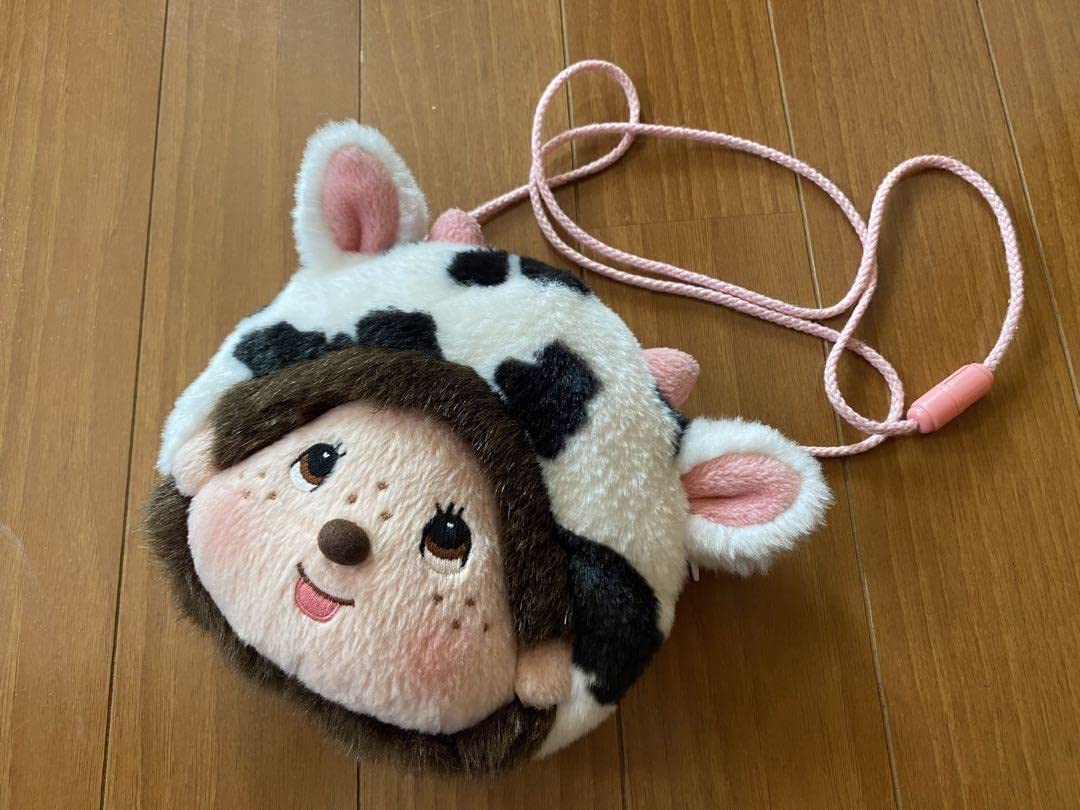 Amazon.co.jp: モンチッチ ぬいぐるみ ポシェット 牛 北海道限定